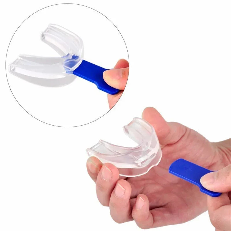 Silicone Stop Snoring Anti Snore Mouthpiece Apnea Guard Bruxism Tray Sleeping Aid Mouthguard Health Care Tool