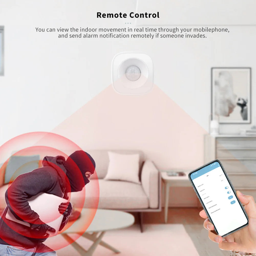 Zigbee PIR Motion Detector Wireless WiFi Human Body Alarm High Sensitivity Infrared Presence Sensor Tuya Smart Security Home