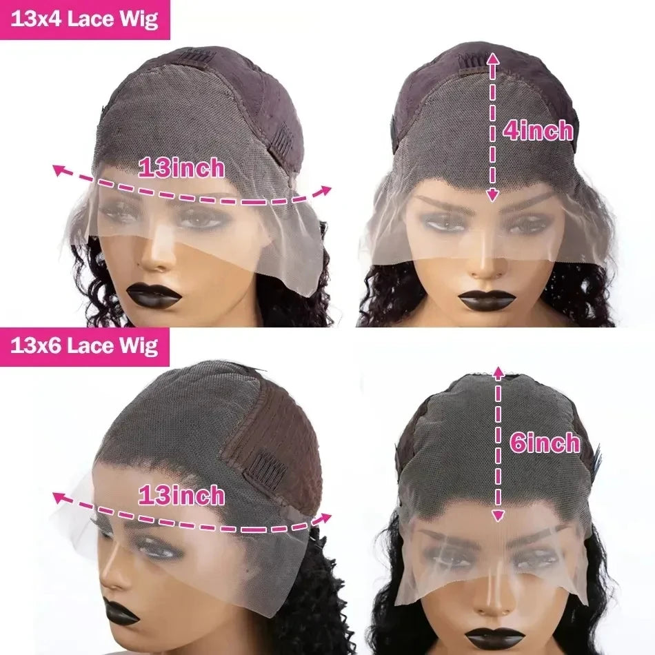 Body Wave 13x6 HD Lace Frontal Wig 100% Human Hair Glue less Wig 6x4 HD Transparent Lace