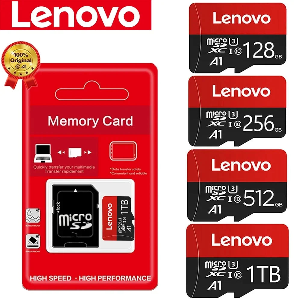 Lenovo 1TB Ultra Micro SD/TF Flash Memory Card 128GB 256GB 1TB 512GB Micro SD Card 32 64 128 GB MicroSD Dropshipping For Phone