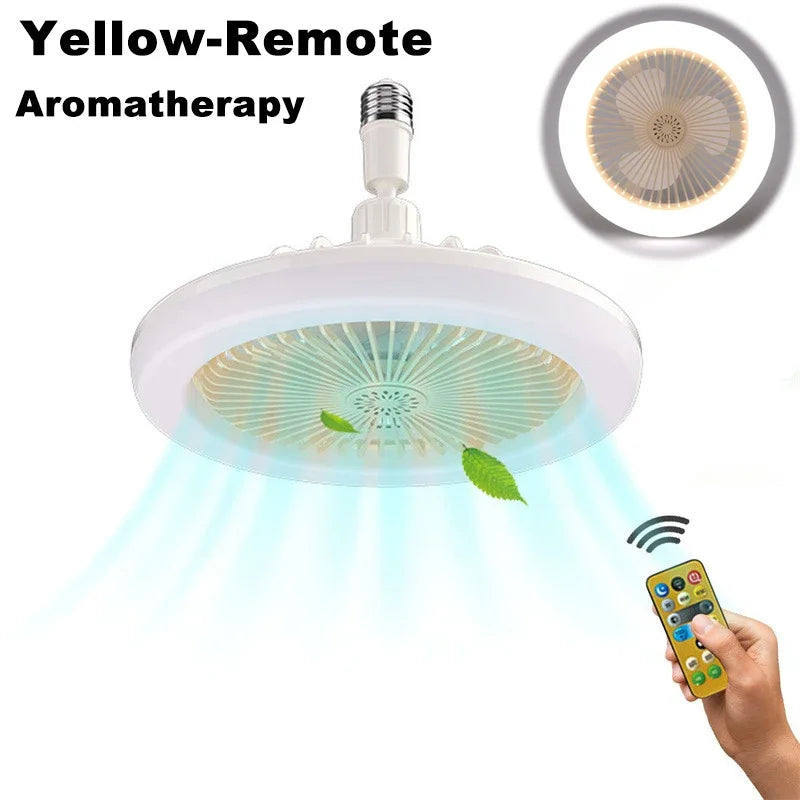 Nordic Ceiling Fan Lamp Bedroom Lamp Modern Simple Dining Room Invisible Ceiling Fan Lamp Fan All-in-one Lamp With Fan For Bedro