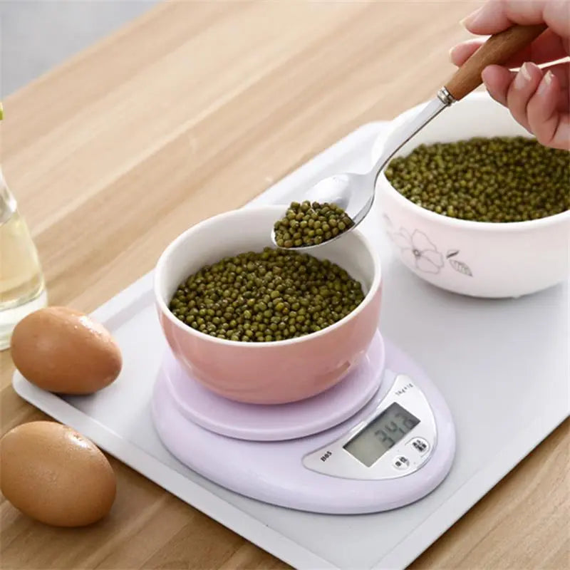 Portable Digital Scale 1pc 5kg LED  Scales Food Balance Measuring Weight Kitchen Electronic Scales Small Scale Weighing In Grams