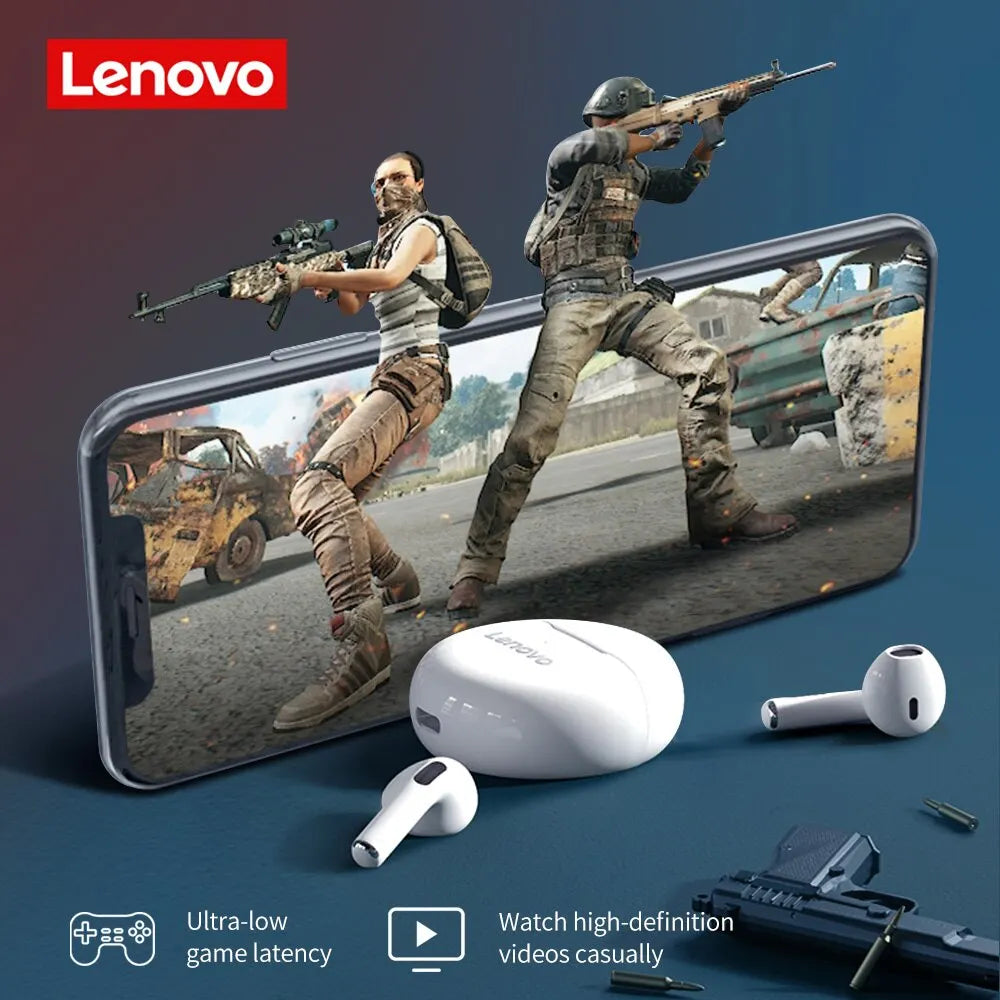 Lenovo Original HT38 Bluetooth 5.0 TWS Earphone Wireless Headphones Waterproof Sport Headsets Noise Reduction Earbuds With Mic