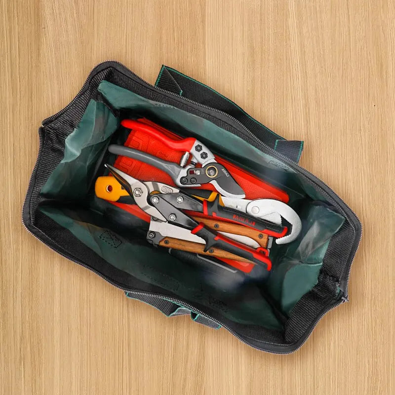 AIRAJ 13 Inch Tool Bag Electrician Multifunctional Strong Durable Oxford Thickened Woodworking Storage Portable Handheld Bag