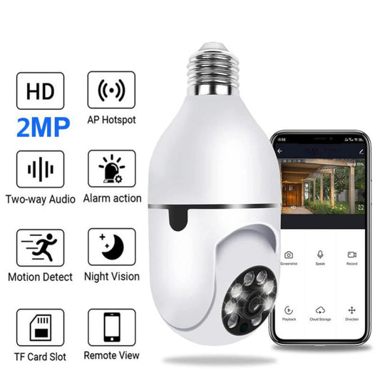 Home Light Bulb 2.4G Wireless WiFi Smart Infrared HD 1080P Motion Detection Baby Safety Camera